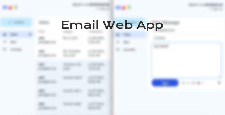 Screenshot of web application